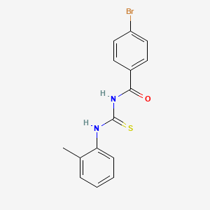 4-bromo-N-{[(2-methylphenyl)amino]carbonothioyl}benzamide