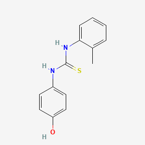 molecular formula C14H14N2OS B5829902 N-(4-hydroxyphenyl)-N'-(2-methylphenyl)thiourea 