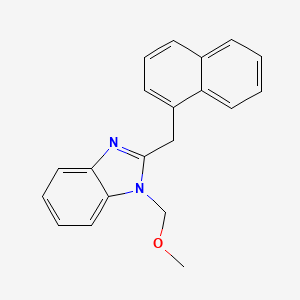 molecular formula C20H18N2O B5829917 1-(methoxymethyl)-2-(1-naphthylmethyl)-1H-benzimidazole 