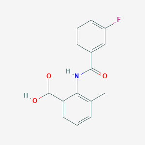 molecular formula C15H12FNO3 B5829927 2-[(3-fluorobenzoyl)amino]-3-methylbenzoic acid 