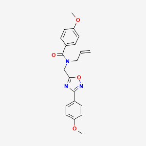 N-allyl-4-methoxy-N-{[3-(4-methoxyphenyl)-1,2,4-oxadiazol-5-yl]methyl}benzamide
