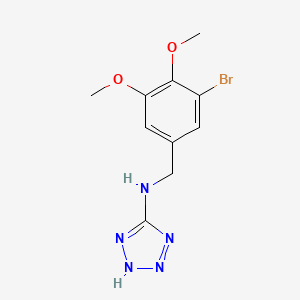 N-(3-bromo-4,5-dimethoxybenzyl)-2H-tetrazol-5-amine