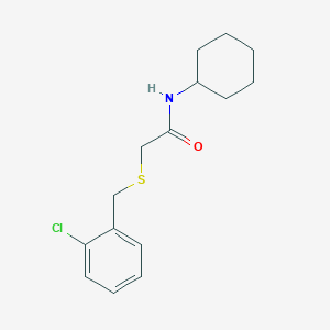 2-[(2-chlorobenzyl)thio]-N-cyclohexylacetamide