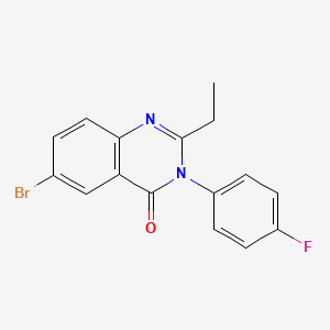 6-bromo-2-ethyl-3-(4-fluorophenyl)-4(3H)-quinazolinone