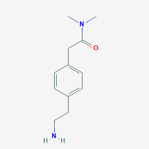 molecular formula C12H18N2O B058300 2-[4-(2-氨基乙基)苯基]-N,N-二甲基乙酰胺 CAS No. 124499-22-5