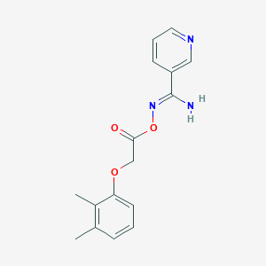 molecular formula C16H17N3O3 B5830018 N'-{[2-(2,3-dimethylphenoxy)acetyl]oxy}-3-pyridinecarboximidamide 