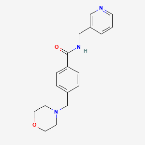 4-(4-morpholinylmethyl)-N-(3-pyridinylmethyl)benzamide