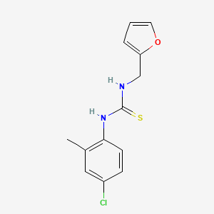 molecular formula C13H13ClN2OS B5830077 N-(4-chloro-2-methylphenyl)-N'-(2-furylmethyl)thiourea 