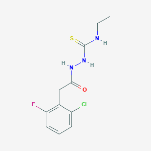 2-[(2-chloro-6-fluorophenyl)acetyl]-N-ethylhydrazinecarbothioamide