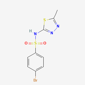 4-bromo-N-(5-methyl-1,3,4-thiadiazol-2-yl)benzenesulfonamide