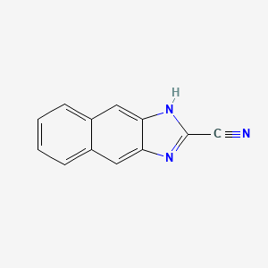 molecular formula C12H7N3 B583013 1H-Naphtho[2,3-D]imidazole-2-carbonitrile CAS No. 143157-87-3