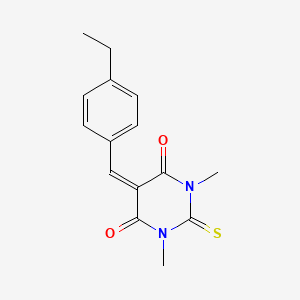 5-(4-ethylbenzylidene)-1,3-dimethyl-2-thioxodihydro-4,6(1H,5H)-pyrimidinedione