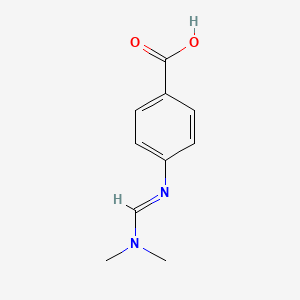 molecular formula C10H12N2O2 B583015 Benzoic acid, 4-[[(dimethylamino)methylene]amino]- CAS No. 151756-41-1