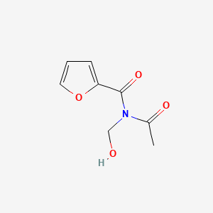 molecular formula C8H9NO4 B583017 N-Acetyl-N-(hydroxymethyl)furan-2-carboxamide CAS No. 143150-17-8