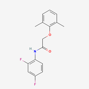 molecular formula C16H15F2NO2 B5830172 N-(2,4-difluorophenyl)-2-(2,6-dimethylphenoxy)acetamide 