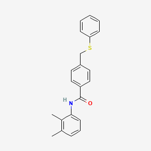 molecular formula C22H21NOS B5830178 N-(2,3-dimethylphenyl)-4-[(phenylthio)methyl]benzamide 