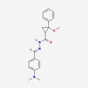 N'-[4-(dimethylamino)benzylidene]-2-methoxy-2-phenylcyclopropanecarbohydrazide