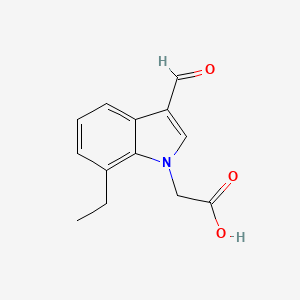 (7-ethyl-3-formyl-1H-indol-1-yl)acetic acid