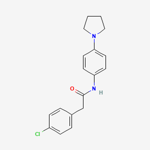 2-(4-chlorophenyl)-N-[4-(1-pyrrolidinyl)phenyl]acetamide