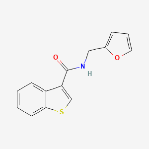 molecular formula C14H11NO2S B5830241 N-(2-furylmethyl)-1-benzothiophene-3-carboxamide 