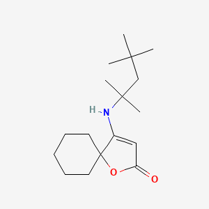 molecular formula C17H29NO2 B5830249 4-[(1,1,3,3-tetramethylbutyl)amino]-1-oxaspiro[4.5]dec-3-en-2-one 