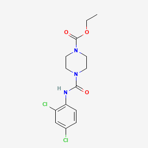 ethyl 4-{[(2,4-dichlorophenyl)amino]carbonyl}-1-piperazinecarboxylate