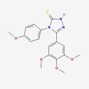 4-(4-methoxyphenyl)-5-(3,4,5-trimethoxyphenyl)-4H-1,2,4-triazole-3-thiol