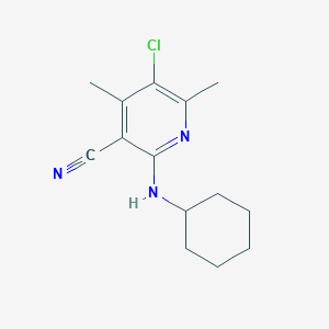 5-chloro-2-(cyclohexylamino)-4,6-dimethylnicotinonitrile