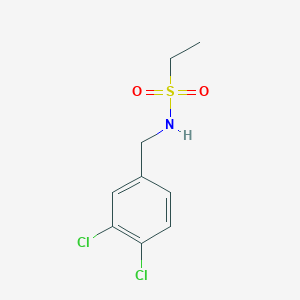 molecular formula C9H11Cl2NO2S B5830289 N-(3,4-dichlorobenzyl)ethanesulfonamide 