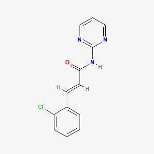 molecular formula C13H10ClN3O B5830304 3-(2-chlorophenyl)-N-2-pyrimidinylacrylamide 