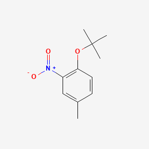 molecular formula C11H15NO3 B583032 1-Tert-butoxy-4-methyl-2-nitrobenzene CAS No. 142596-55-2