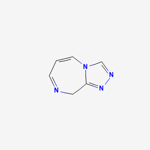 molecular formula C6H6N4 B583034 9H-[1,2,4]Triazolo[4,3-a][1,4]diazepine CAS No. 147688-57-1