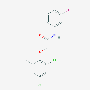 2-(2,4-dichloro-6-methylphenoxy)-N-(3-fluorophenyl)acetamide