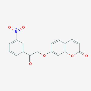 molecular formula C17H11NO6 B5830364 7-[2-(3-nitrophenyl)-2-oxoethoxy]-2H-chromen-2-one 