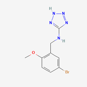 N-(5-bromo-2-methoxybenzyl)-2H-tetrazol-5-amine