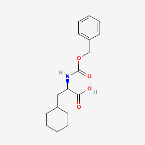 molecular formula C17H23NO4 B583039 (R)-2-(((Benzyloxy)carbonyl)amino)-3-cyclohexylpropanoic acid CAS No. 154802-74-1