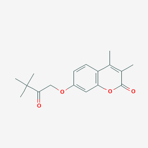 7-(3,3-dimethyl-2-oxobutoxy)-3,4-dimethyl-2H-chromen-2-one