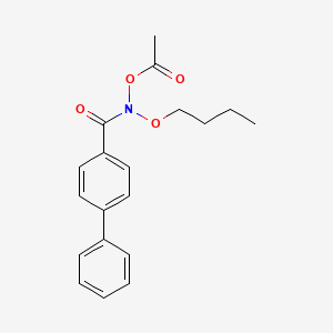 molecular formula C19H21NO4 B583045 N-Acetoxy-N-butoxy-4-phenylbenzamide CAS No. 145142-70-7