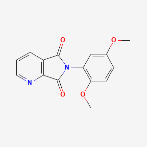 molecular formula C15H12N2O4 B5830470 6-(2,5-dimethoxyphenyl)-5H-pyrrolo[3,4-b]pyridine-5,7(6H)-dione 