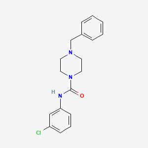4-benzyl-N-(3-chlorophenyl)-1-piperazinecarboxamide