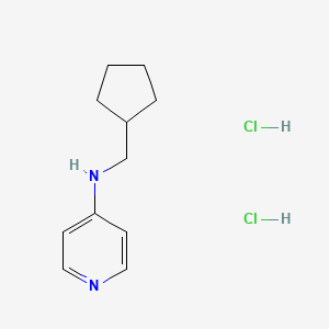 molecular formula C11H18Cl2N2 B583048 Cyclopentylmethylpyridin-4-ylamine dihydrochloride CAS No. 152434-44-1