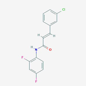 molecular formula C15H10ClF2NO B5830533 3-(3-chlorophenyl)-N-(2,4-difluorophenyl)acrylamide 