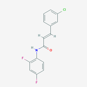 3-(3-chlorophenyl)-N-(2,4-difluorophenyl)acrylamide