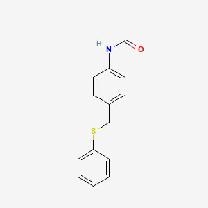 N-{4-[(phenylthio)methyl]phenyl}acetamide