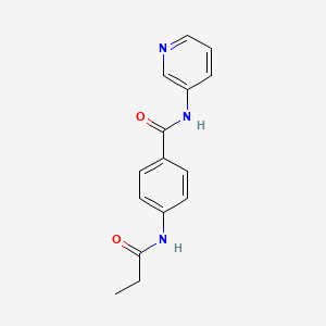 molecular formula C15H15N3O2 B5830607 4-(propionylamino)-N-3-pyridinylbenzamide 