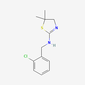molecular formula C12H15ClN2S B5830612 N-(2-chlorobenzyl)-5,5-dimethyl-4,5-dihydro-1,3-thiazol-2-amine 