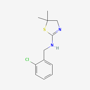 N-(2-chlorobenzyl)-5,5-dimethyl-4,5-dihydro-1,3-thiazol-2-amine