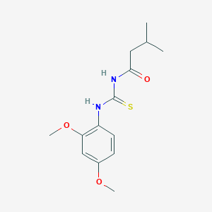 N-{[(2,4-dimethoxyphenyl)amino]carbonothioyl}-3-methylbutanamide