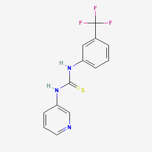 molecular formula C13H10F3N3S B5830633 N-3-pyridinyl-N'-[3-(trifluoromethyl)phenyl]thiourea 