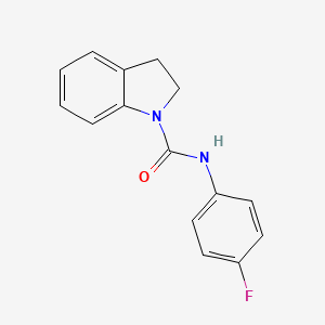 molecular formula C15H13FN2O B5830662 N-(4-fluorophenyl)-1-indolinecarboxamide CAS No. 89731-84-0